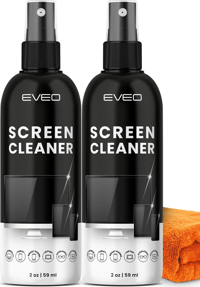 Screen Cleaner Spray - TV Screen Cleaner Spray and Microfiber Cloth kit, Compute