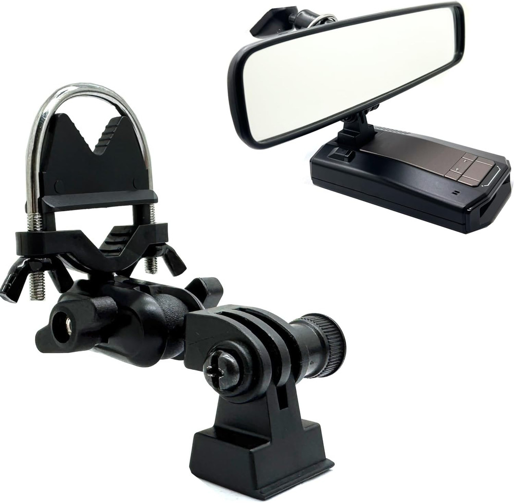 Newly Revised M1 M2 Camera Compatible - Ubolt Rearview Mirror Stem Mount W/Magne