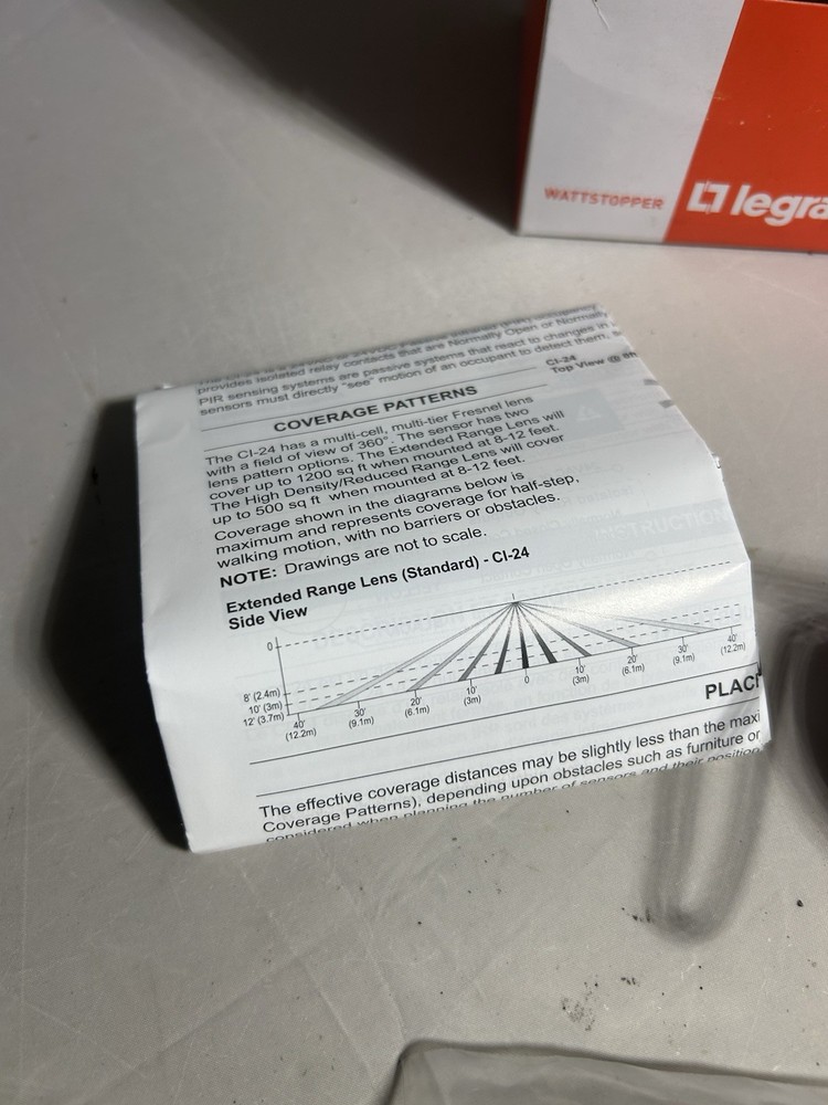 New Legrand CI-24 24VDC/AC Ceiling Occupancy Sensor