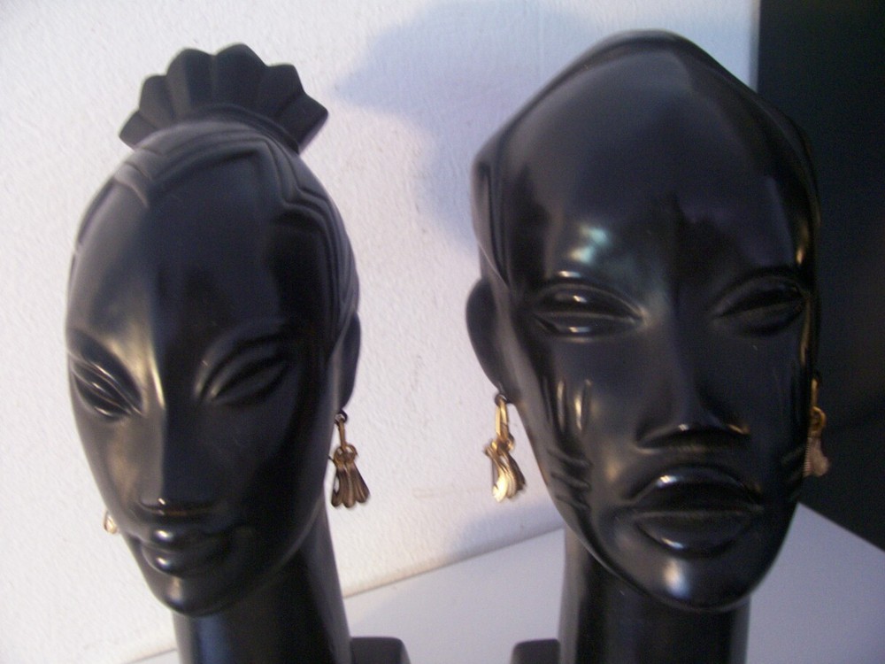 Pagliai Ceramic Head Ancient Signed. Africa