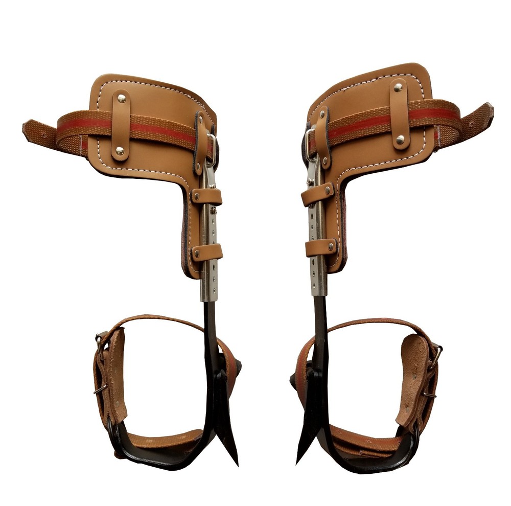 Tree Climbing Spike Set Pole Spurs Climber Adjustable With Extra set Tree Gaffs