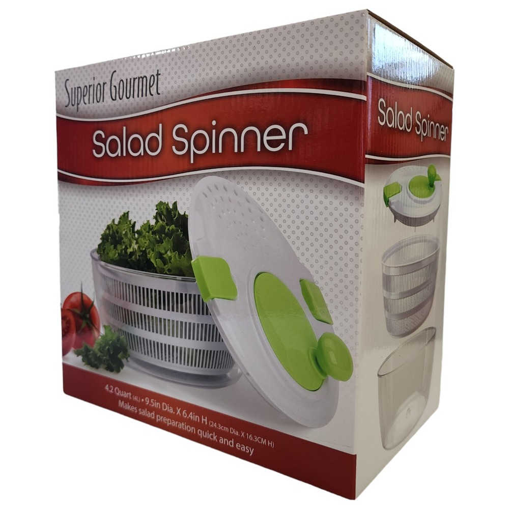 Manual Salad Spinner 3pcs 4.2 Quart