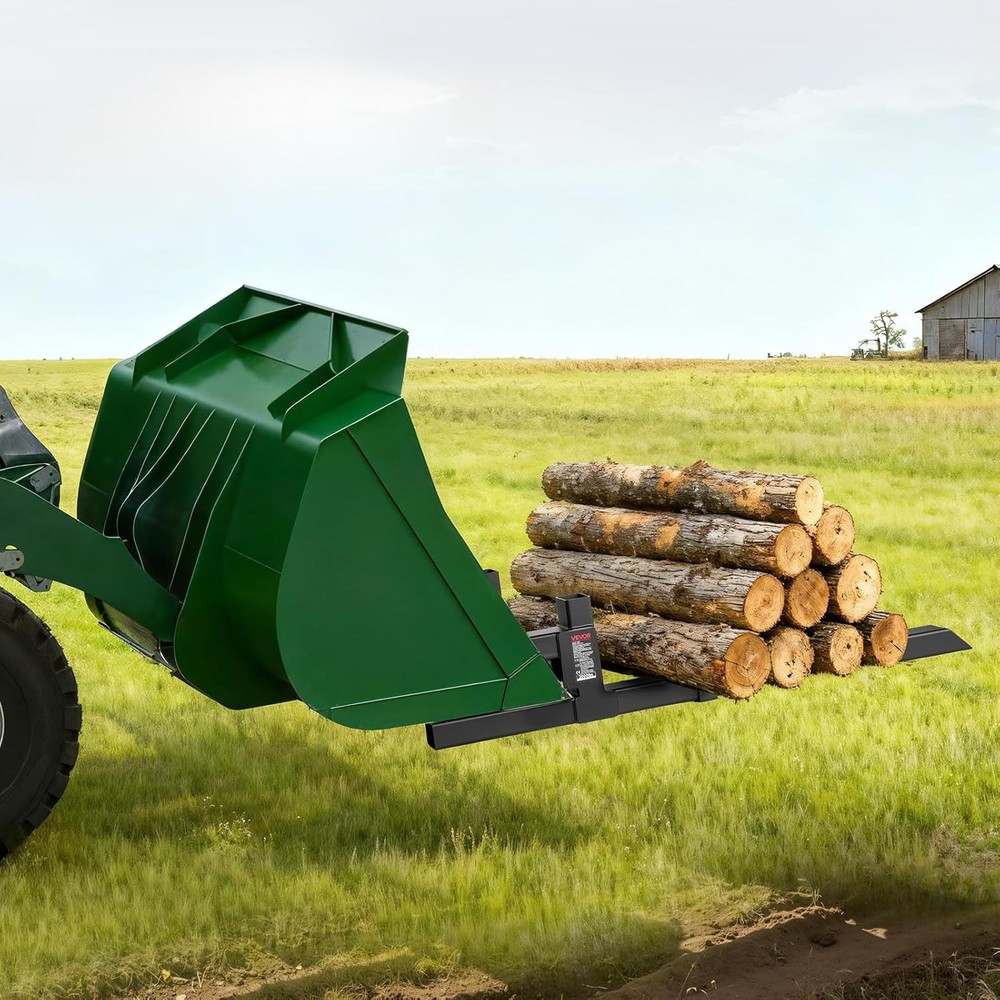 Efficient 43-Inch Pallet Forks with Strong Locking System for Material Handling