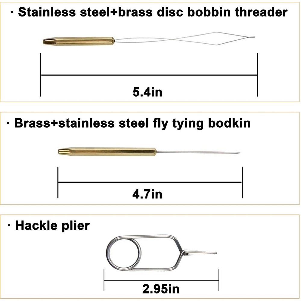 Fly Tying Tools Kit, Fly Tying Vise, Fly Tying Bobbin Thread, Fly Tying Bodki...