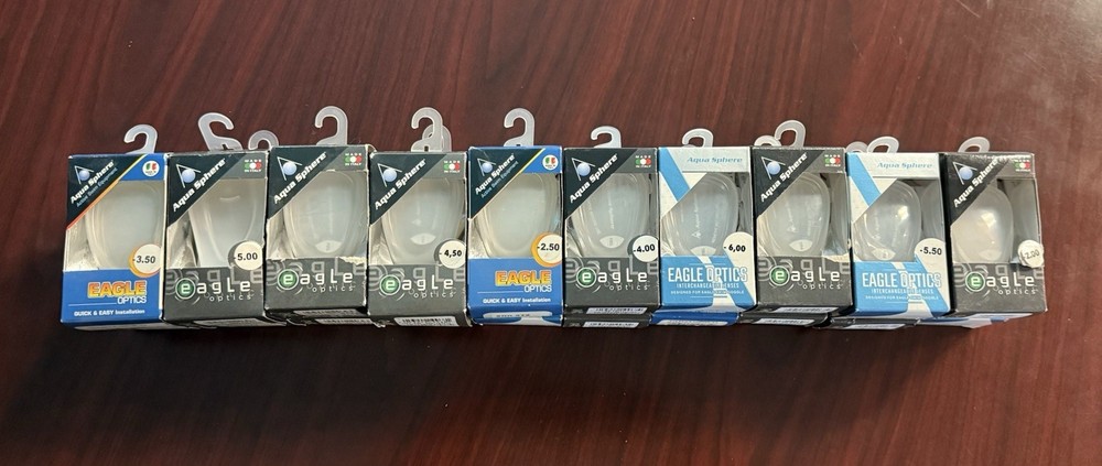 New AquaSphere Goggle Corrective Lenses - Various Strengths