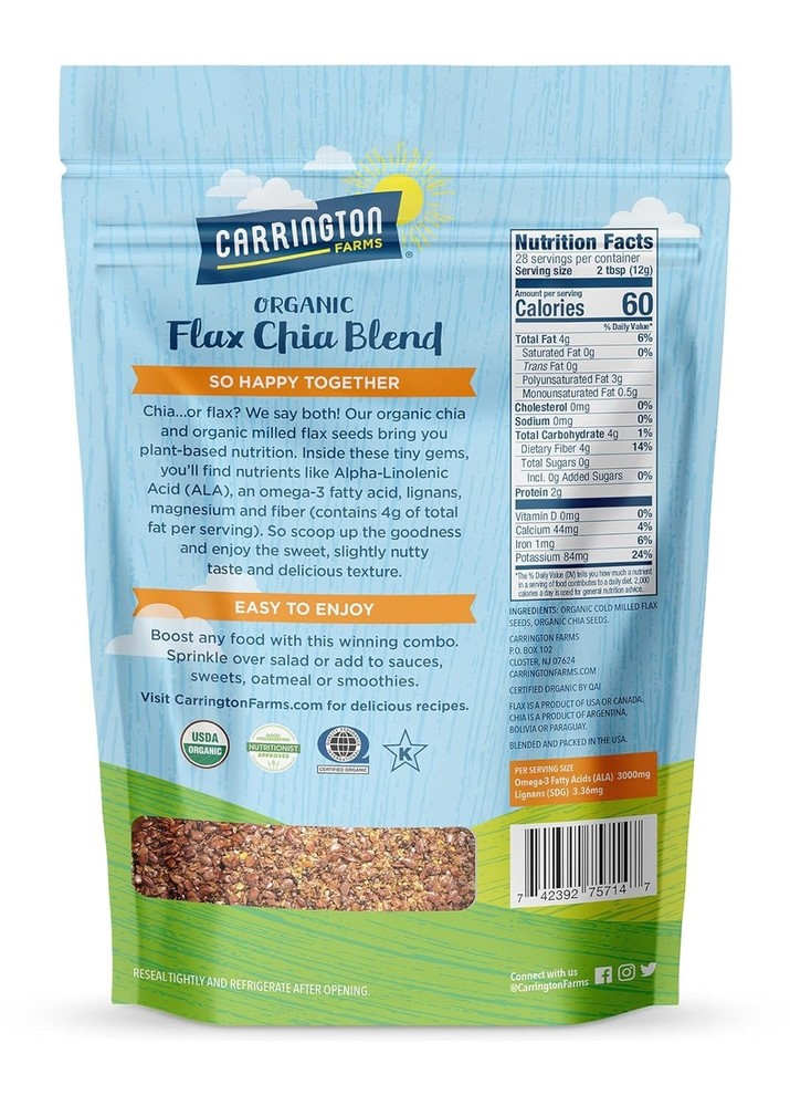 New Flax Chia Blend 12oz Flax Chia
