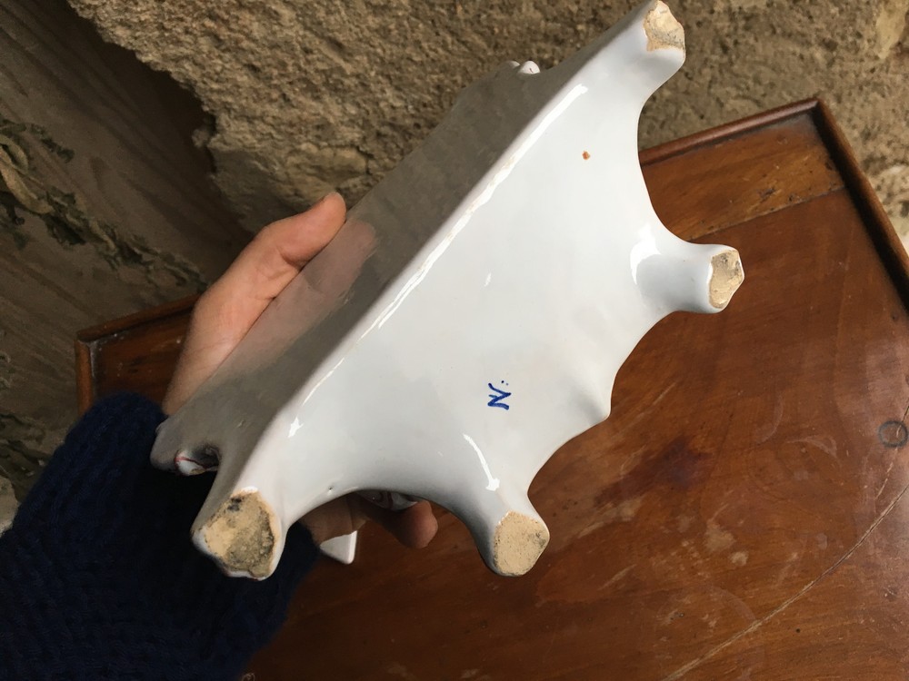 Wall Flower Holder MORAT Identifiable Antique