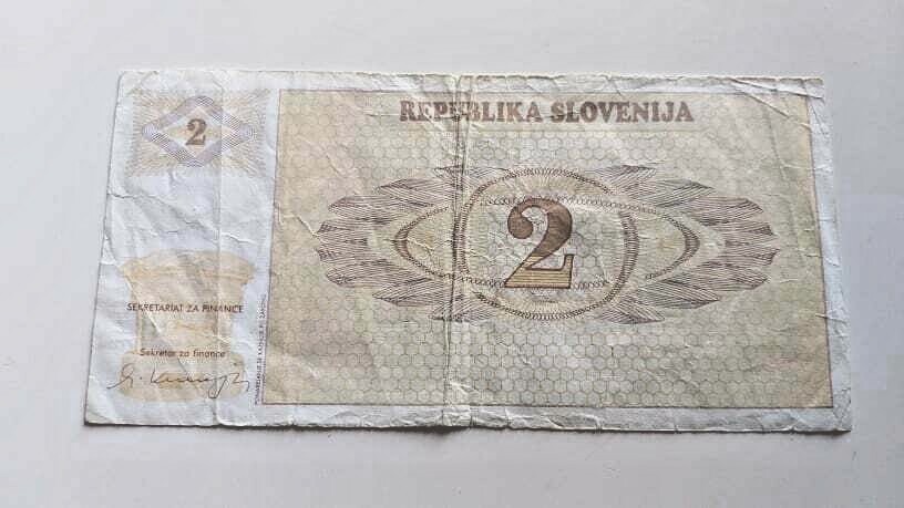 SLOVENIA 2 Tolar 1990 REPLACEMENT