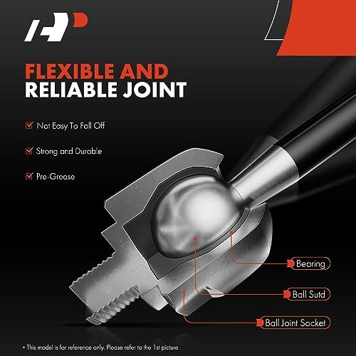 Set of 4, Front Inner Outer Tie Rod End Kit, Compatible with Ram ProMaster