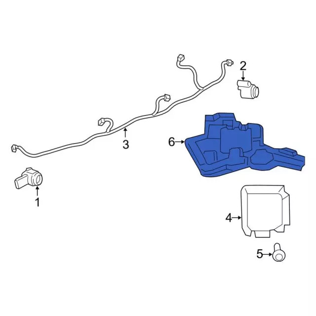 Genuine Ford Blind Spot Detection System Warning Sensor Bracket FT1Z14D189B