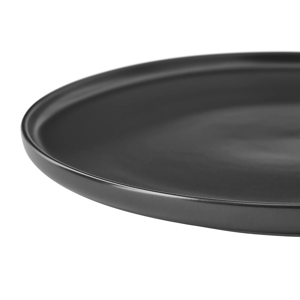 Mainstays Alessandra Matte Black Stoneware Dinner Plate 4 pack
