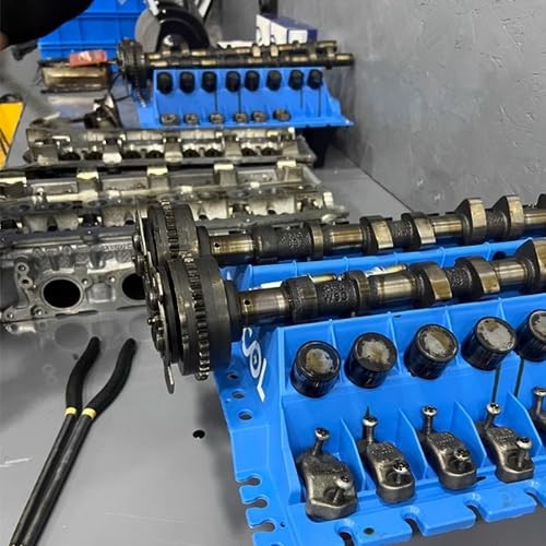 Engine Cylinder Head Organizer Valves Tool,Engine Organizer Parts blue