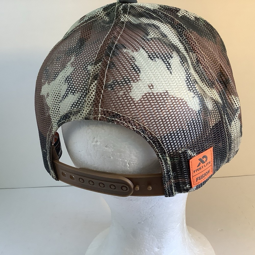 BACKCOUNTRY HUNTERS & ANGLERS First Lite Camo Trucker Hat Mesh Back Adjustable