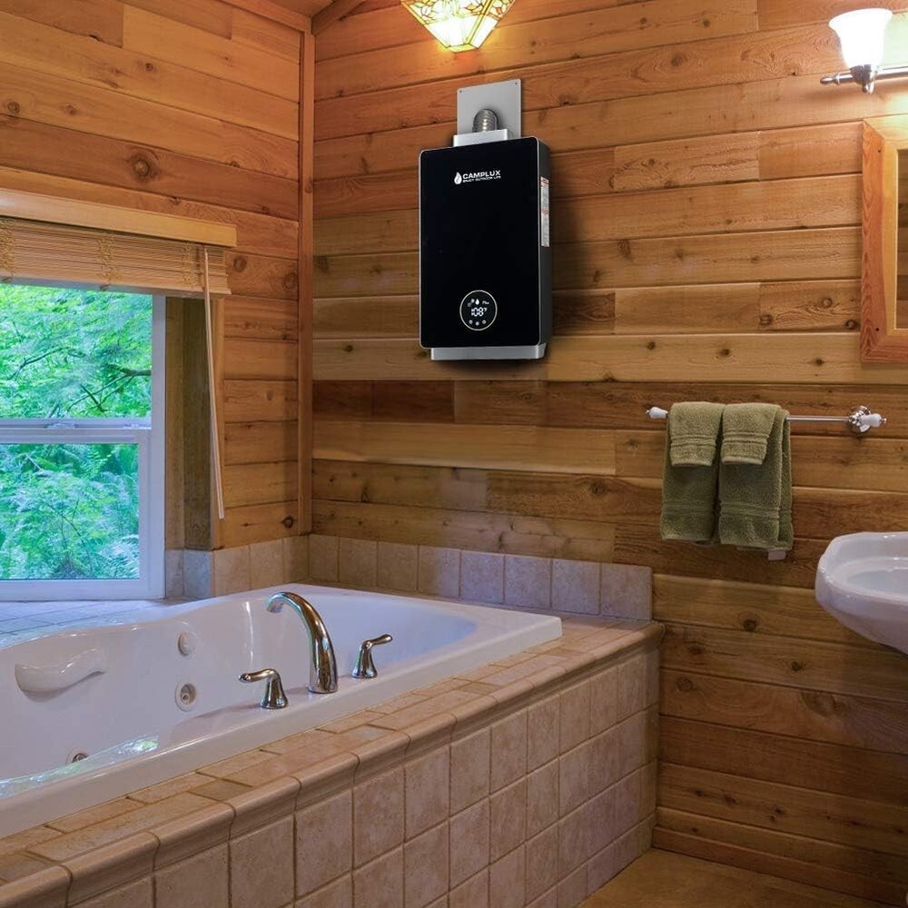 Camplux 2.36 in. Adjustable Wall Thimble Stainless Steel for Gas Water Heater