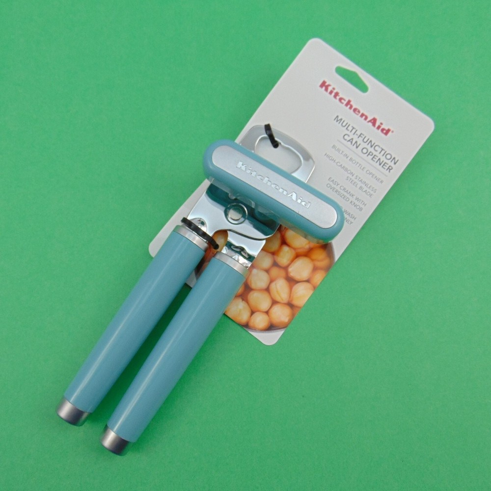 KitchenAid Multi-Function Can Opener w/ Bottle Opener w/ Ergonomic Handle Aqua