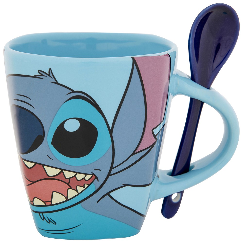 Lilo & Stitch 626 11oz Mug With Spoon Blue