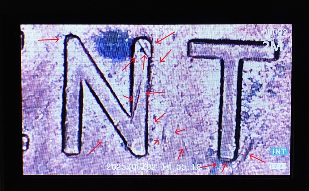 1949 D Penny Error Red Mint State Multi Error Double Die, Cracks Collar Filled D