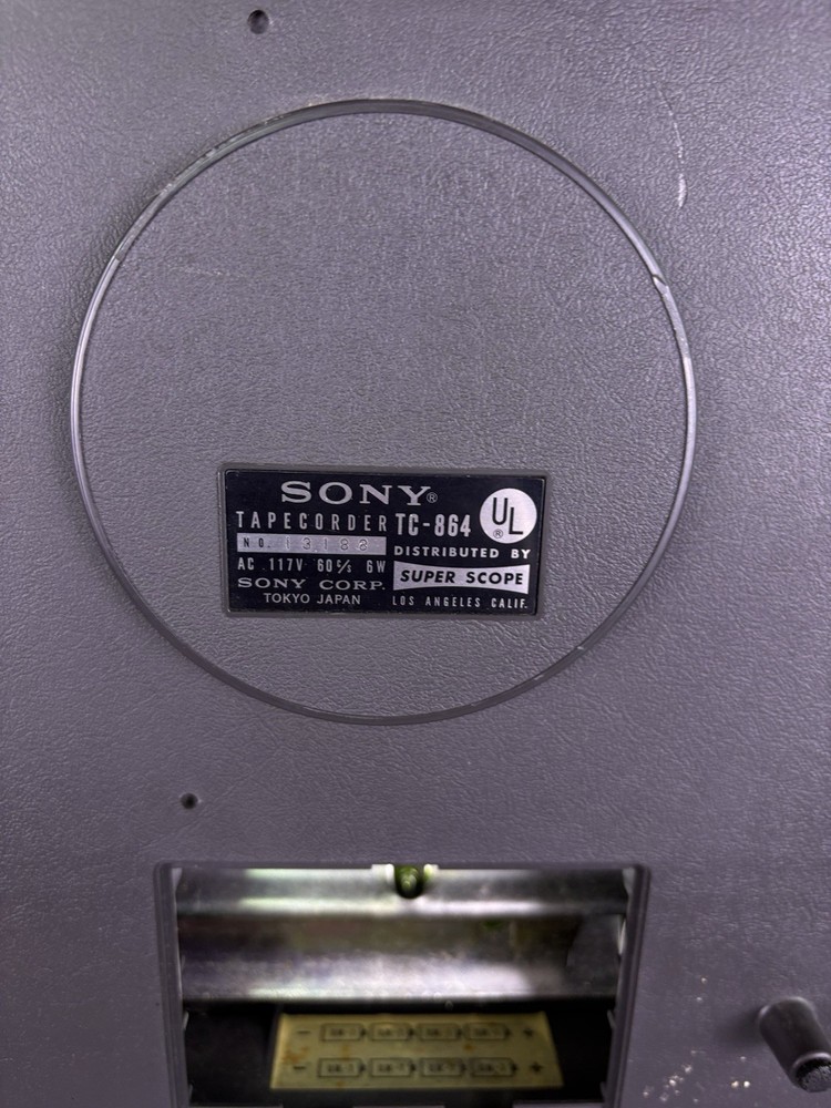 Sony Tc 864 Solid State Reel To Reel Tape Recorder