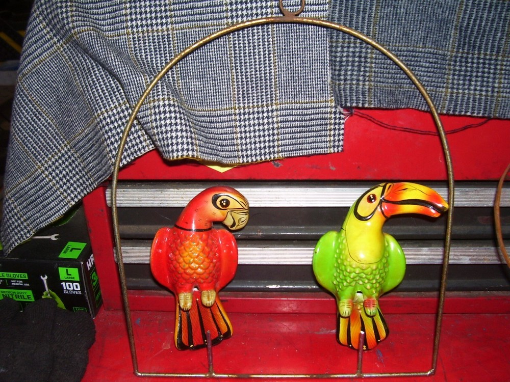Decorative Hanging Parrot and Toucan