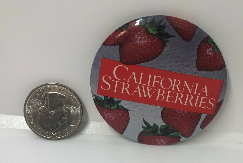 California Strawberries Advertising Pin