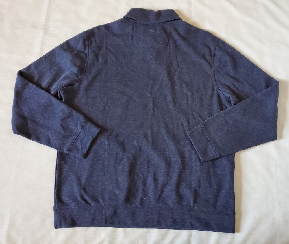 Tommy Bahama Pullover Sweater Men's L Blue Pockets Polyester Blend