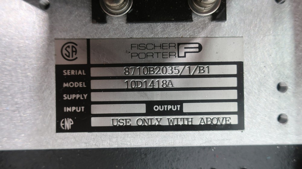 Fischer & Porter 10D1418A Flow Meter Control Unit