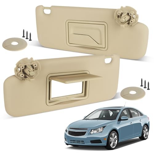 Sun Visor Driver&Passenger Side for 2011-2019 Chevy Cruze, Left & Right Side