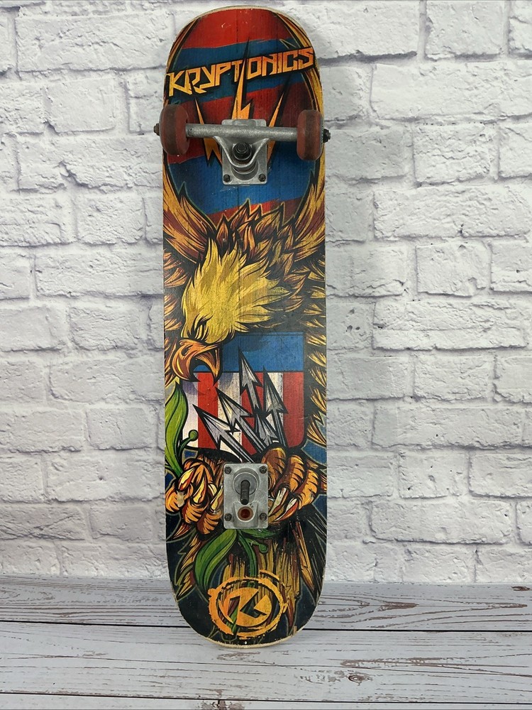 Kryptonics Eagle & Arrows Skateboard Vintage Trucks Wheels