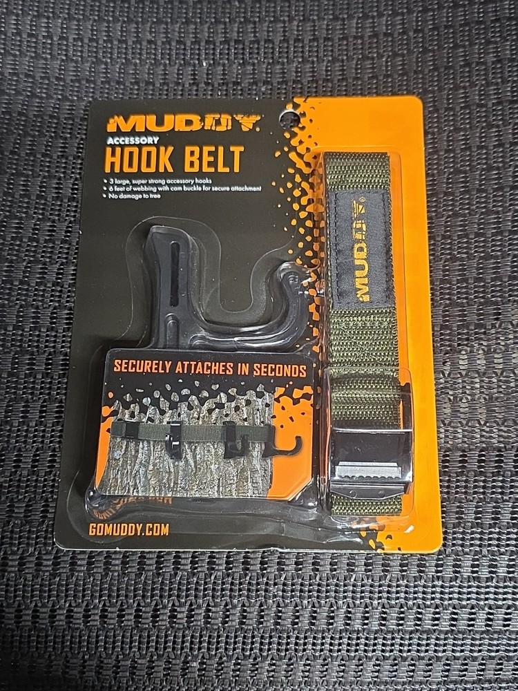 Muddy Accessory Hook Belt | Durable Adjustable Hunting Gear Holder, 2-Pack