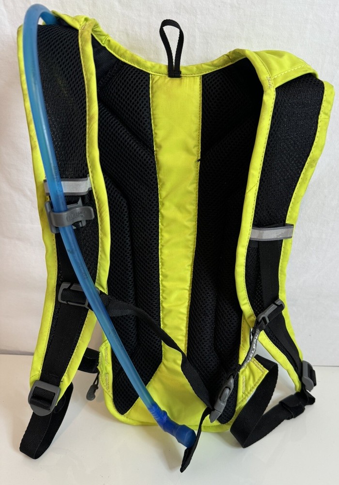 Camelbak Velocity Hydration Pack Hiking Backpack 70oz Bladder Neon Green