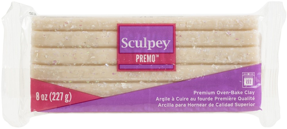 Sculpey Premo Polymer Clay 8oz-Opal - 3 Pack