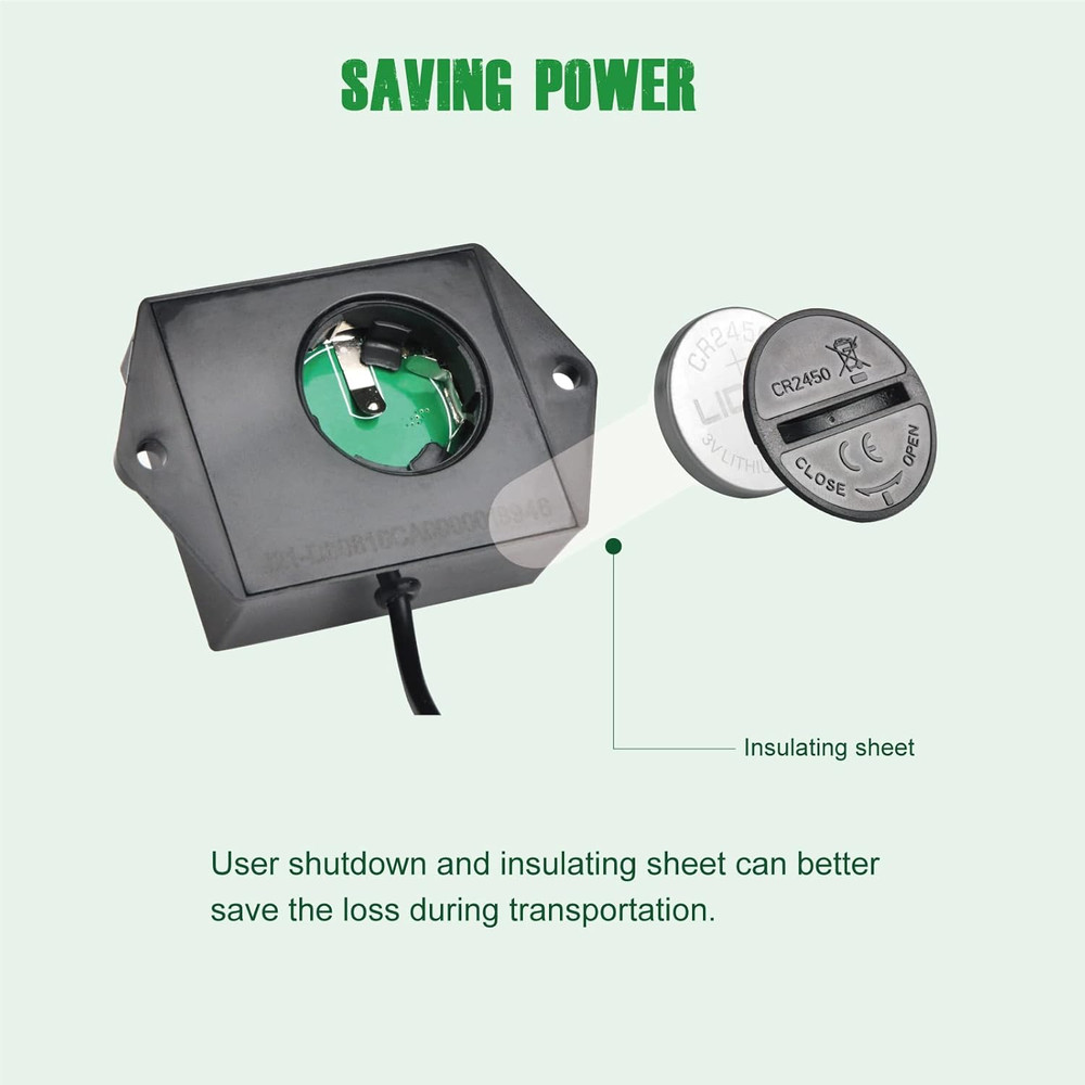 Digital Small Engine Tachometer Hour Meter,Resettable Hours,Replaceable Battery