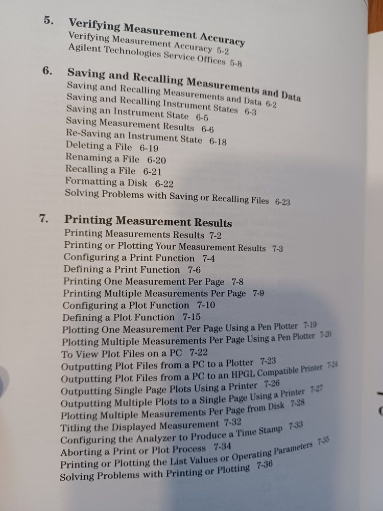 Agilent 8703B Lightwave Analyzer Installation Guide and User's Guide Manuals