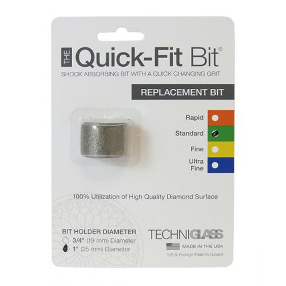 Techniglass 1 Inch Quick Fit Bit Replacement Glass Grinder Bit