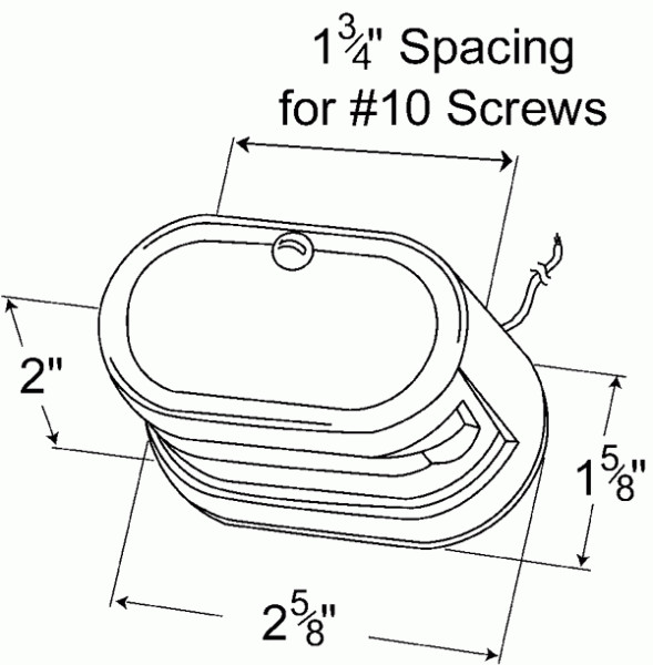 License Plate Light Grote 60011