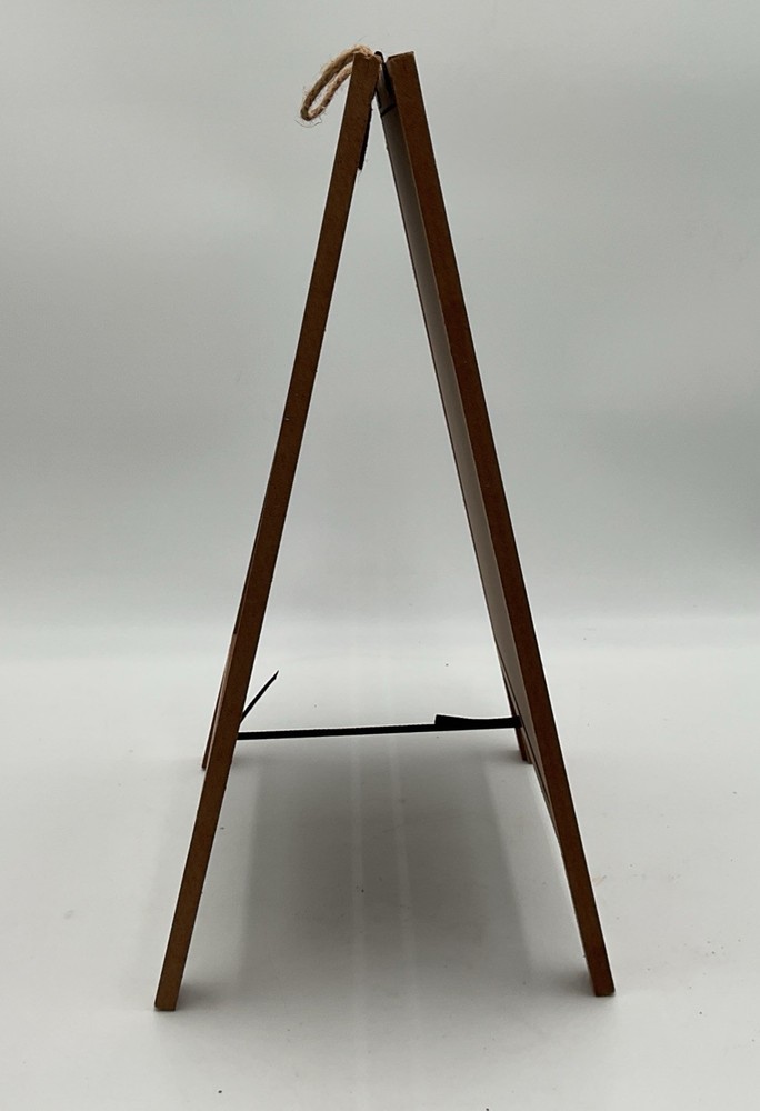 Decorative A-Frame Chalkboard Tabletop Easel With Fall-Themed Message