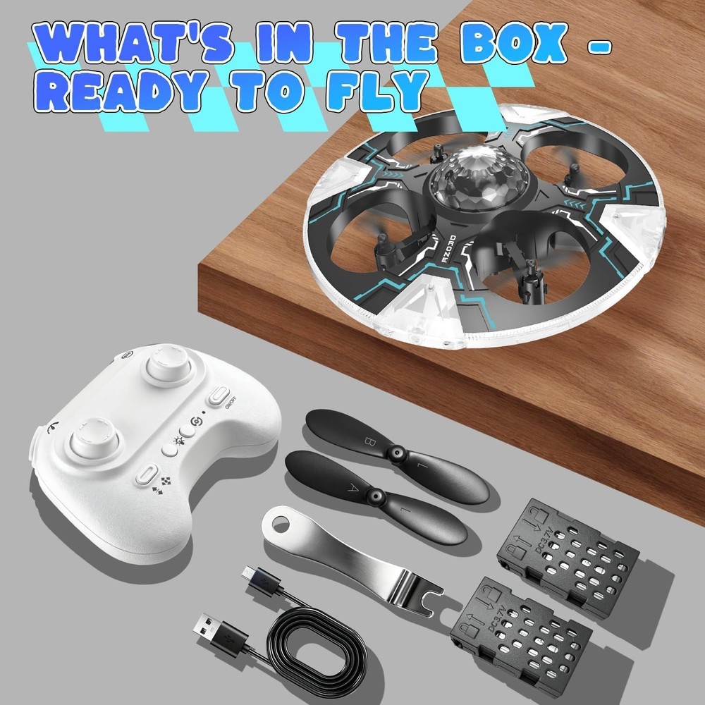 Interactive Mini Drone for Kids - Safe Remote Control with 14 Min Flight Time