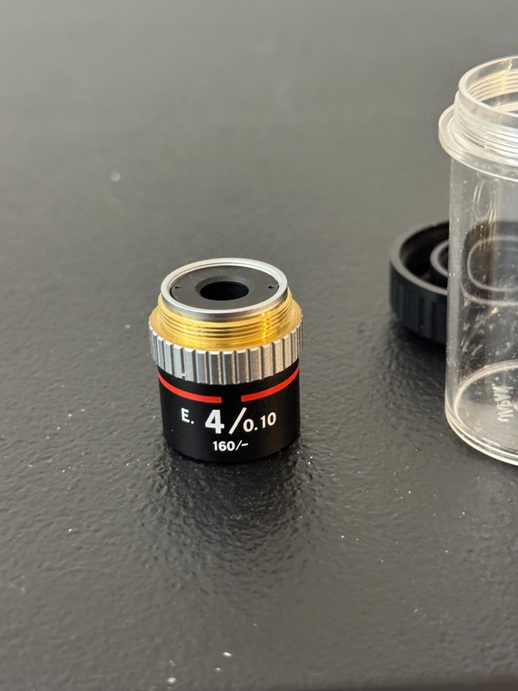 Nikon E 4/0.10 160/- Microscope Objective Lens for Alphaphot | with Original Nik