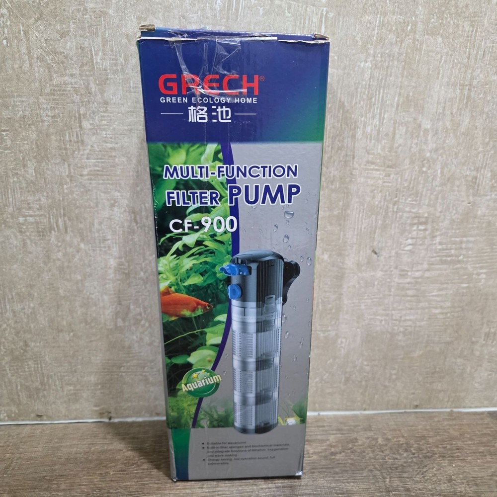 Grech CF-900 Multi-Function Aquarium Filter Pump With Media & Accessories