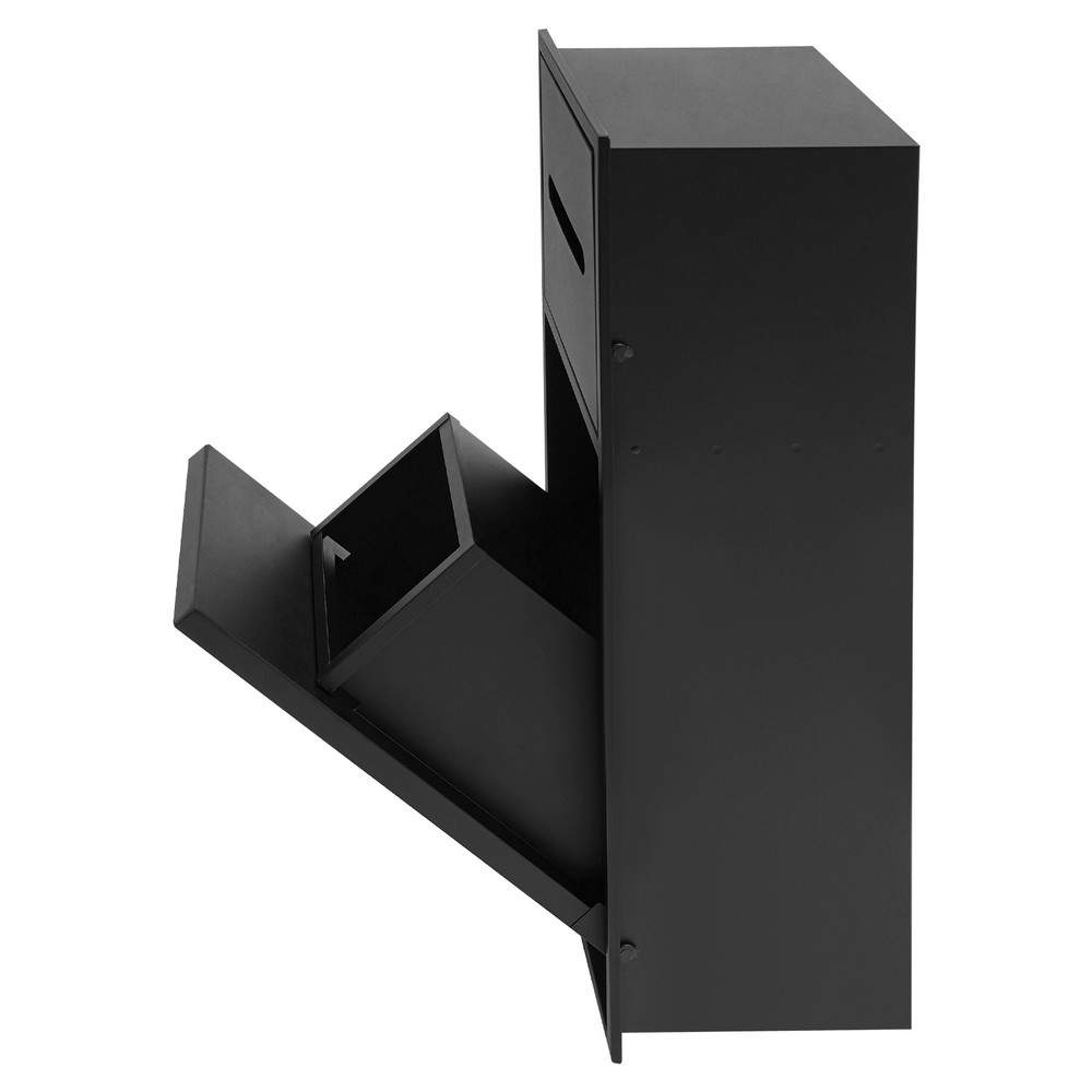 Rectangle Hidden Bathroom Trash Can Cabinet - Modern Space-Saving Design