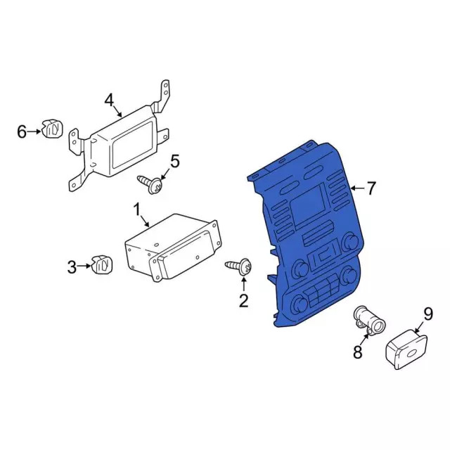 Genuine Ford Infotainment Display Control Module HC3Z-19A387-H