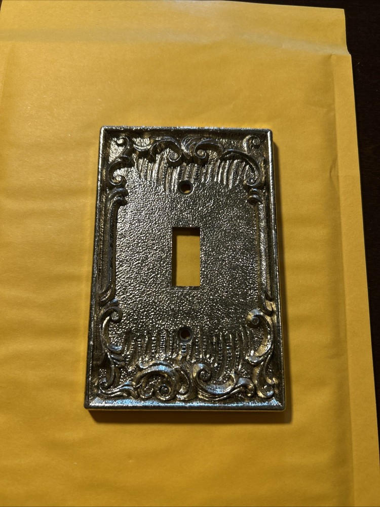 Vintage Dilly Brass Plated Light Switch Plate