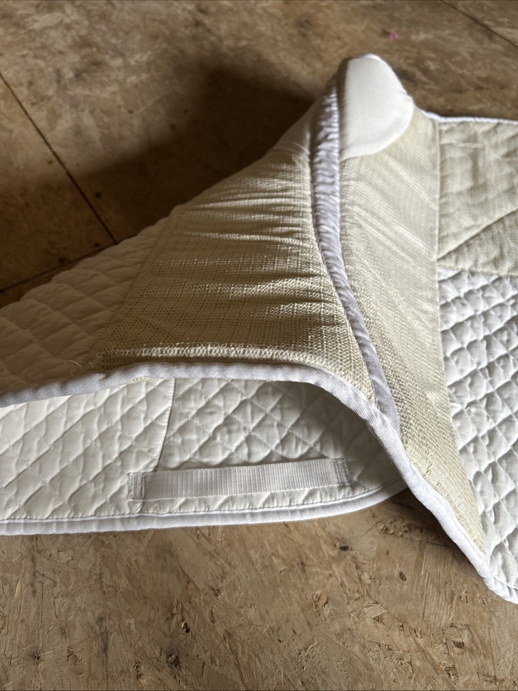 Roma All Purpose White Saddle Pad With Padding