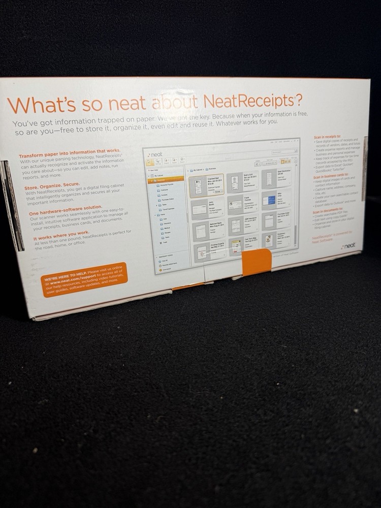 New NeatReceipts Mobile Document Scanner Digital Filing System USB PC/Mac