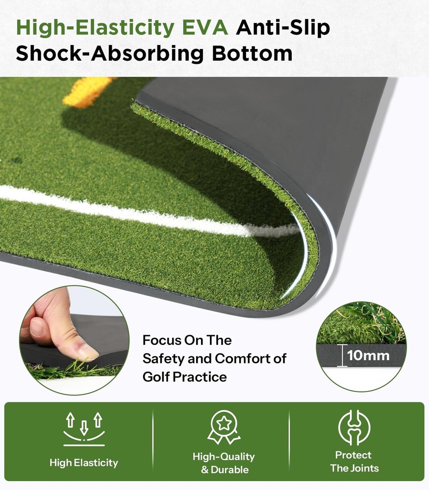 5 x 5 Golf Hitting Mat | Premium Turf for Realistic Practice Experience