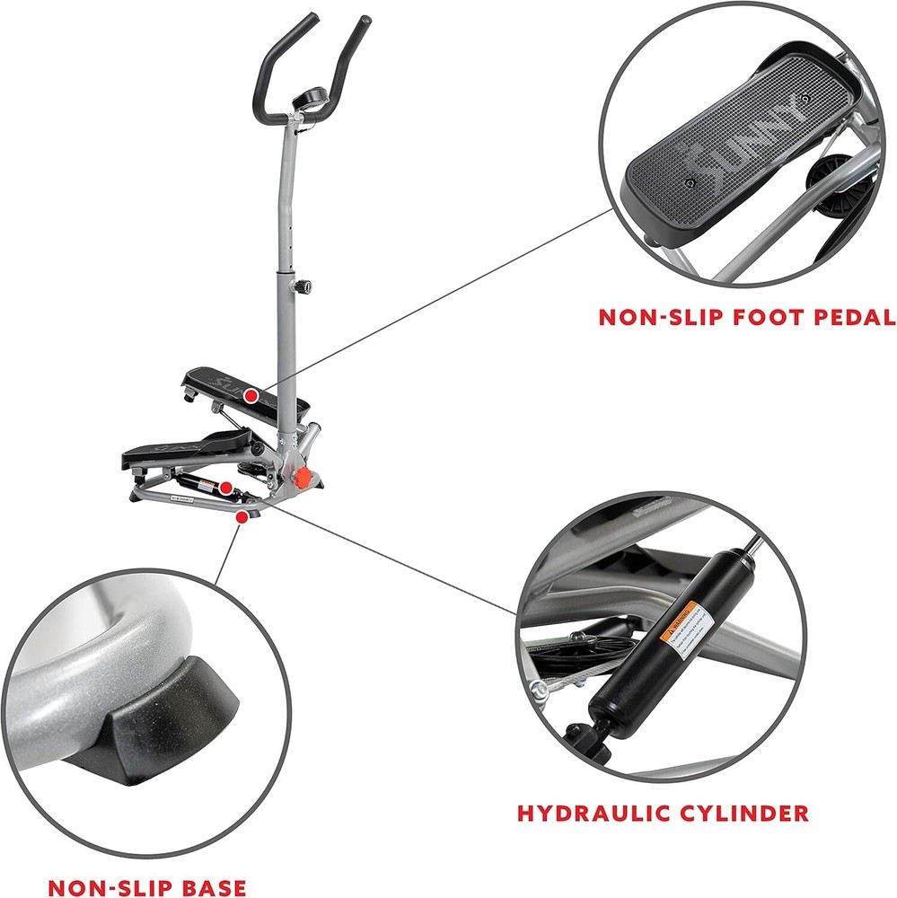 Advanced Cardio Climber Step Machine with Adjustable Height and App Support