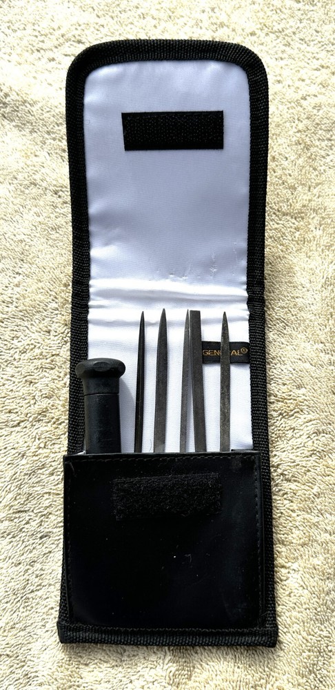 7 PC GENERAL MULTI PURPOSE FILE & HANDLE SET 707-011 W BELT LOOP CASE