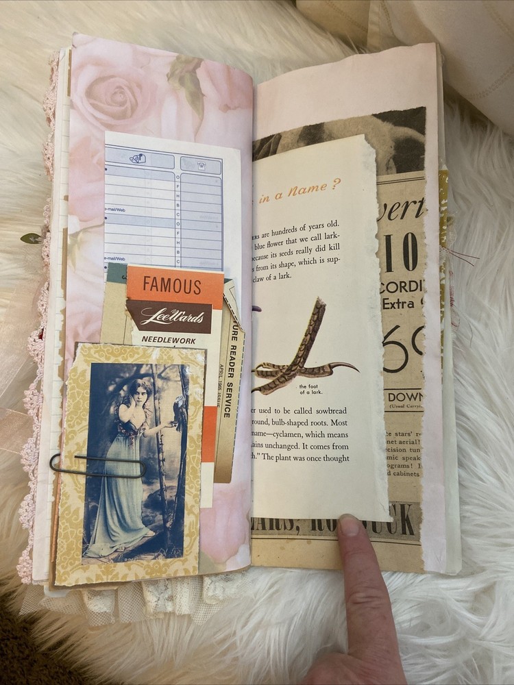 Long Thin Junk Journal Handmade