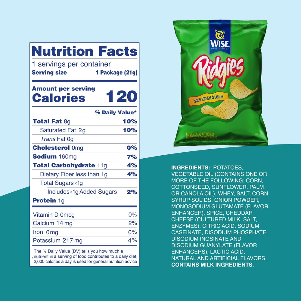 Wise Variety Pack Snacks, 50 pk.