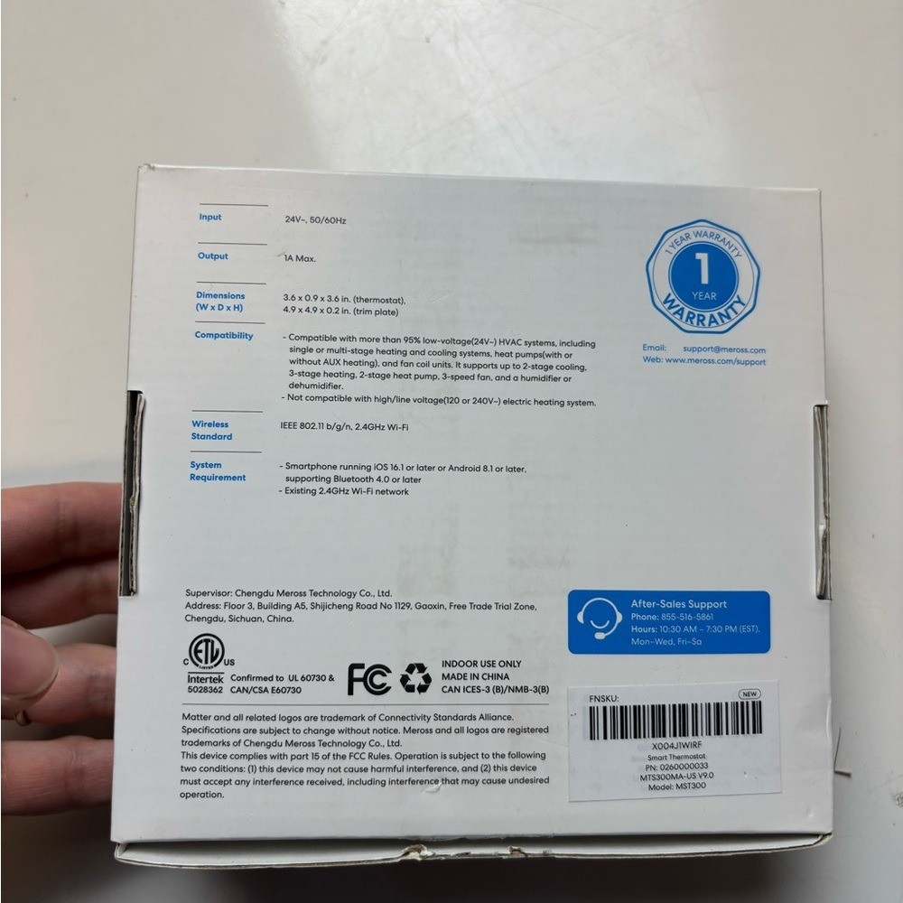 Meross MTS300 smart Wi fi thermostat